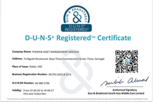 D-U-N-S Registered Certificate for Phoenix Asset Management Services